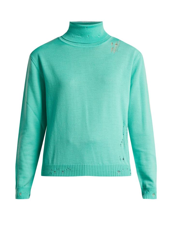 Golden Goose Deluxe Brand Pyxis Distressed Roll-neck Sweater
