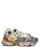 Matchesfashion.com Vetements - X Reebok Instapump Low Top Leather Trainers - Womens - Grey Multi