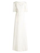 Matchesfashion.com Givenchy - Open Back Crepe Gown - Womens - White