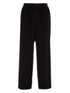 Matchesfashion.com Balenciaga - Wool Blend Fleece Track Pants - Mens - Black