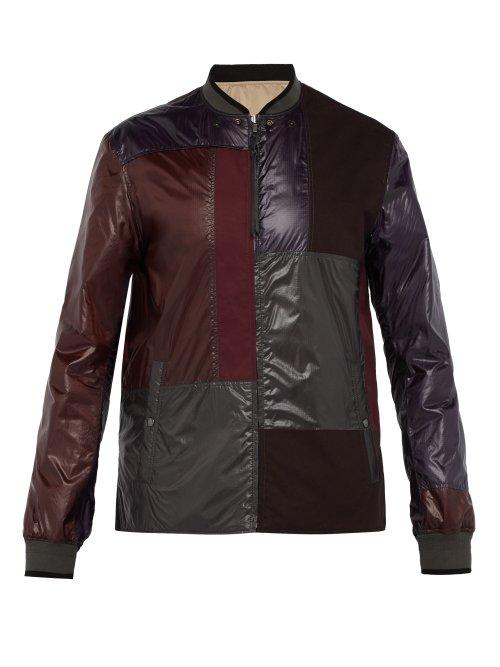 Matchesfashion.com Lanvin - Reversible Patchwork Bomber Jacket - Mens - Multi