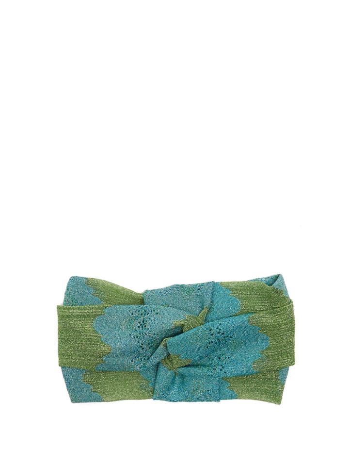 Missoni Striped Eyelet-knit Headband