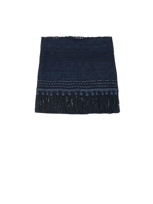 Matchesfashion.com Vmt - Careyes Natalie Crochet Mini Skirt - Womens - Navy