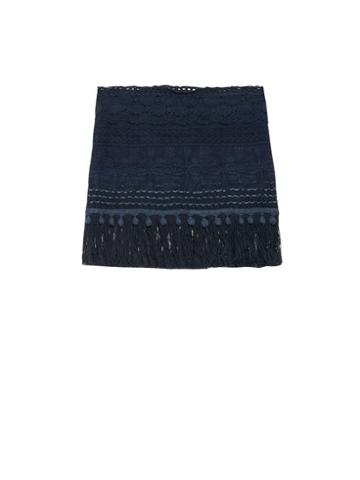 Matchesfashion.com Vmt - Careyes Natalie Crochet Mini Skirt - Womens - Navy