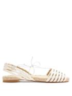 Matchesfashion.com Ball Pags - Calada Hemp Slingback Espadrilles - Womens - White