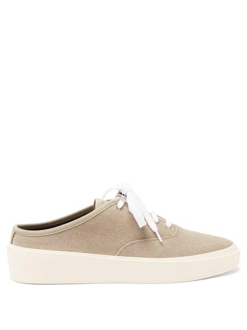 Matchesfashion.com Fear Of God - 101 Backless Canvas Trainers - Mens - Grey