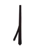 Matchesfashion.com Saint Laurent - Textured Silk Tie - Mens - Black
