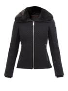 Fusalp - Montana Iv Faux-fur Collar Ski Jacket - Womens - Navy