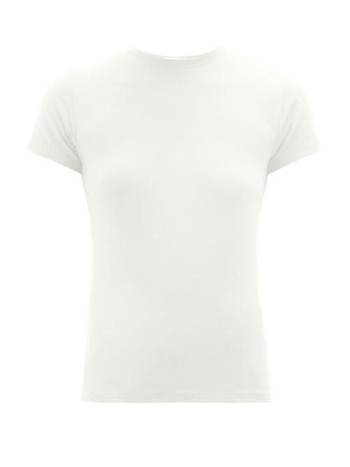 Matchesfashion.com Atm - Baby Slubbed Cotton Jersey T Shirt - Womens - White