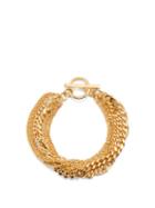 Saint Laurent - Layered Chain Bracelet - Womens - Gold