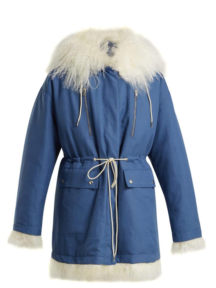 Calvin Klein 205w39nyc Reversible Cotton And Shearling Parka