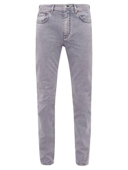Matchesfashion.com Acne Studios - Bl Konst North Slim Leg Mid Rise Jeans - Mens - Dark Grey
