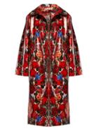 Matchesfashion.com Marni - Floral Print Waxed Cotton Raincoat - Womens - Red Multi