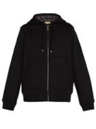 Matchesfashion.com Burberry - Hooded Cotton Blend Jersey Sweatshirt - Mens - Black