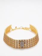 Begm Khan - Scarab Capote 24kt Gold-plated Choker - Womens - Gold Multi