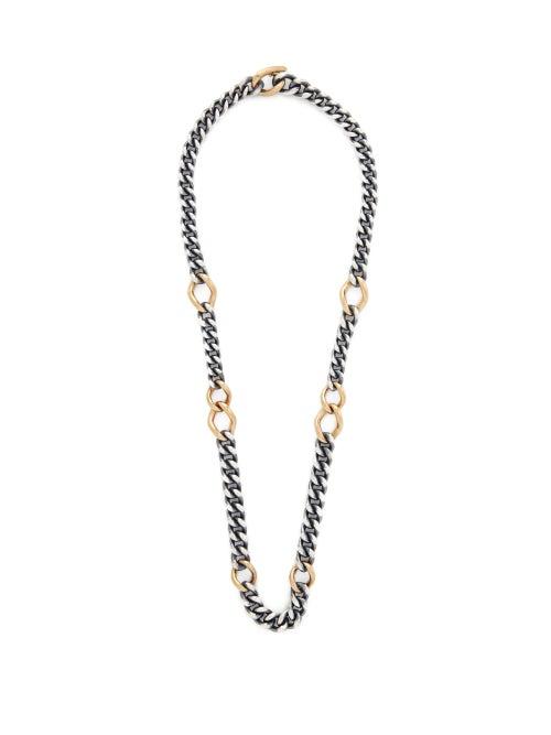Matchesfashion.com Hum - Sterling Silver & 18kt Gold Necklace - Womens - Silver Gold