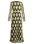 Burberry Floral-embroidered Mesh Dress