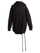 Matchesfashion.com Raey - Split Side Japanese Jersey Hooded Sweatshirt - Womens - Black
