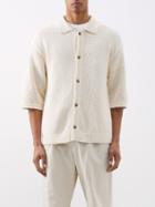 Le17septembre Homme - Crochet-knit Cotton Cardigan - Mens - White