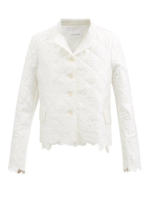 Cecilie Bahnsen - Jacqueline Floral-matelass Jacket - Womens - Ivory
