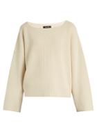 Isabel Marant Fly Scoop-neck Cotton And Wool-blend Sweater