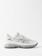 Valentino Garavani - Ms-2960 Leather And Mesh Trainers - Mens - White