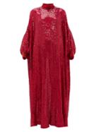 Matchesfashion.com Ashish - Sheela Embellished Sequinned-georgette Tent Dress - Womens - Fuchsia