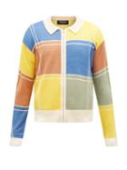 Matchesfashion.com Noon Goons - Colour-block Zip-through Knit Cardigan - Mens - Multi