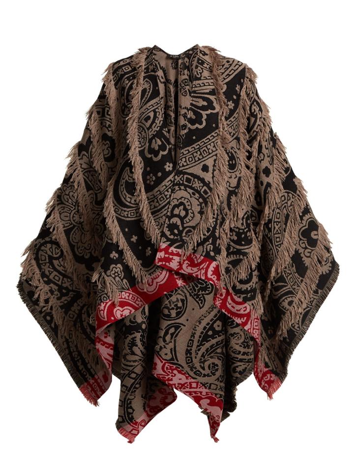 Etro Tasselled Wool-blend Poncho