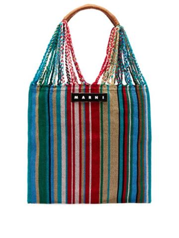 Mens Bags Marni Market - Hammock Striped Canvas Tote Bag - Mens - Multi