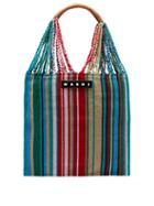 Mens Bags Marni Market - Hammock Striped Canvas Tote Bag - Mens - Multi