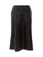 Matchesfashion.com Stella Mccartney - Alter Faux Leather Midi Skirt - Womens - Black