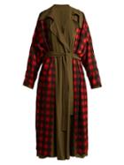 Matchesfashion.com Preen By Thornton Bregazzi - Lana Reversible Twill Trench Coat - Womens - Red Multi