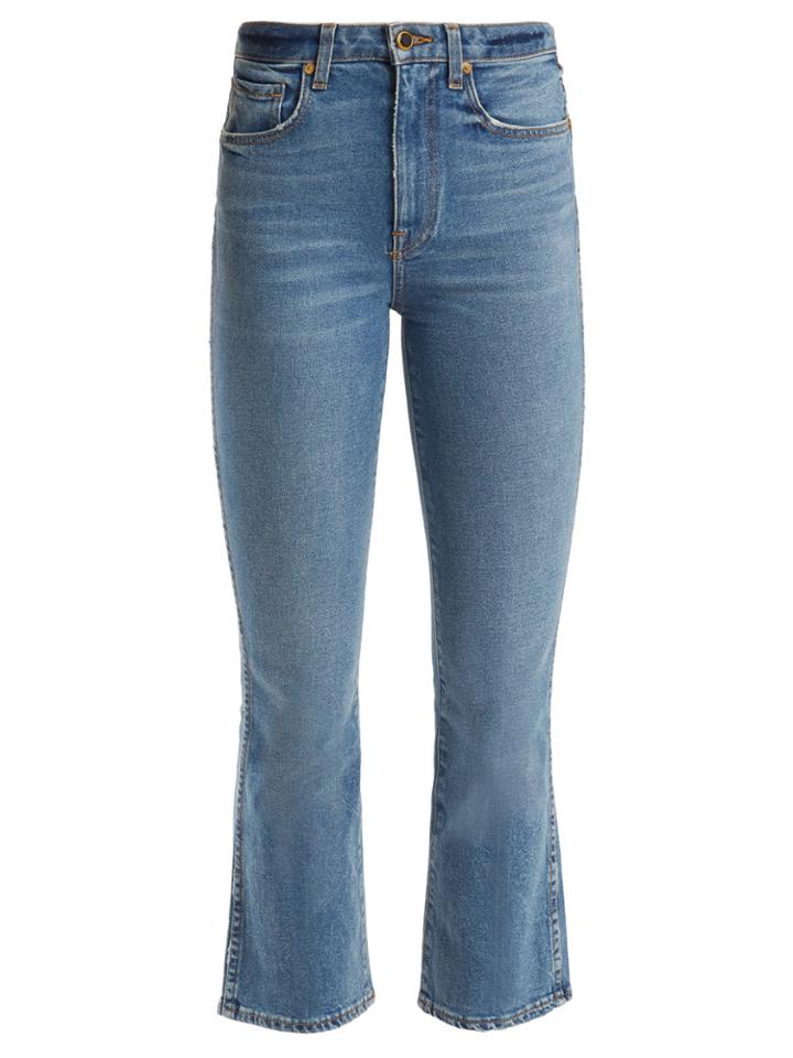 Khaite Benny Mid-rise Kick-flare Jeans