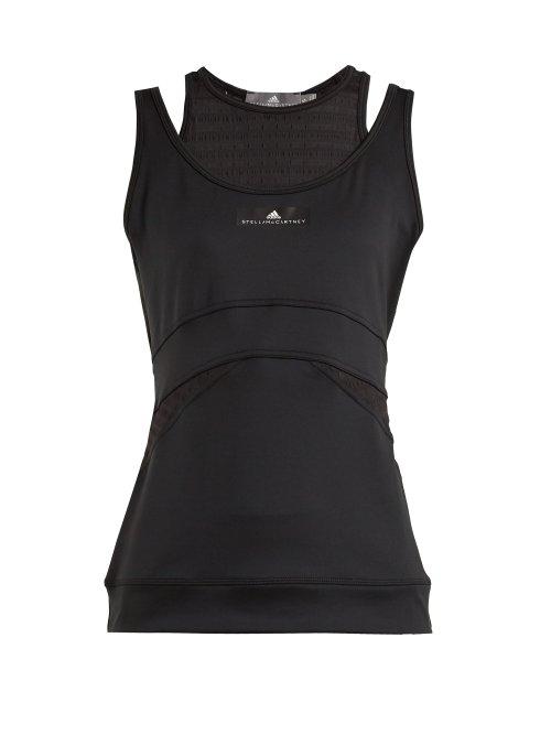 Matchesfashion.com Adidas By Stella Mccartney - Train Double Layered Tank Top - Womens - Black