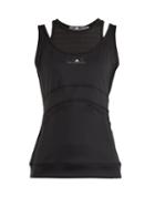 Matchesfashion.com Adidas By Stella Mccartney - Train Double Layered Tank Top - Womens - Black