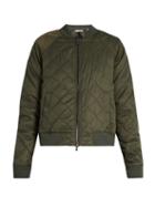 Vince Quilted Zip-through Bomber Jacket