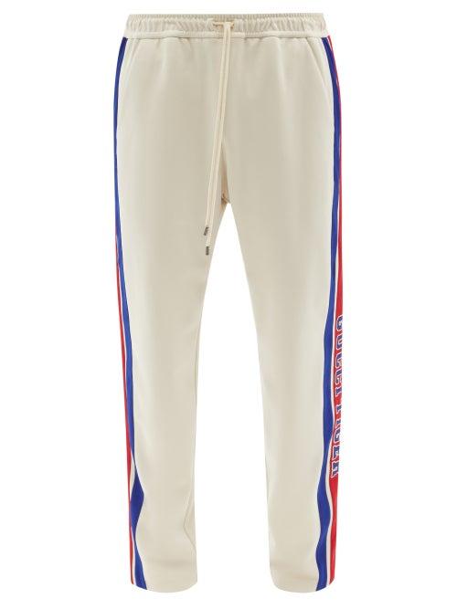 Gucci - Side-stripe Track Pants - Mens - Cream