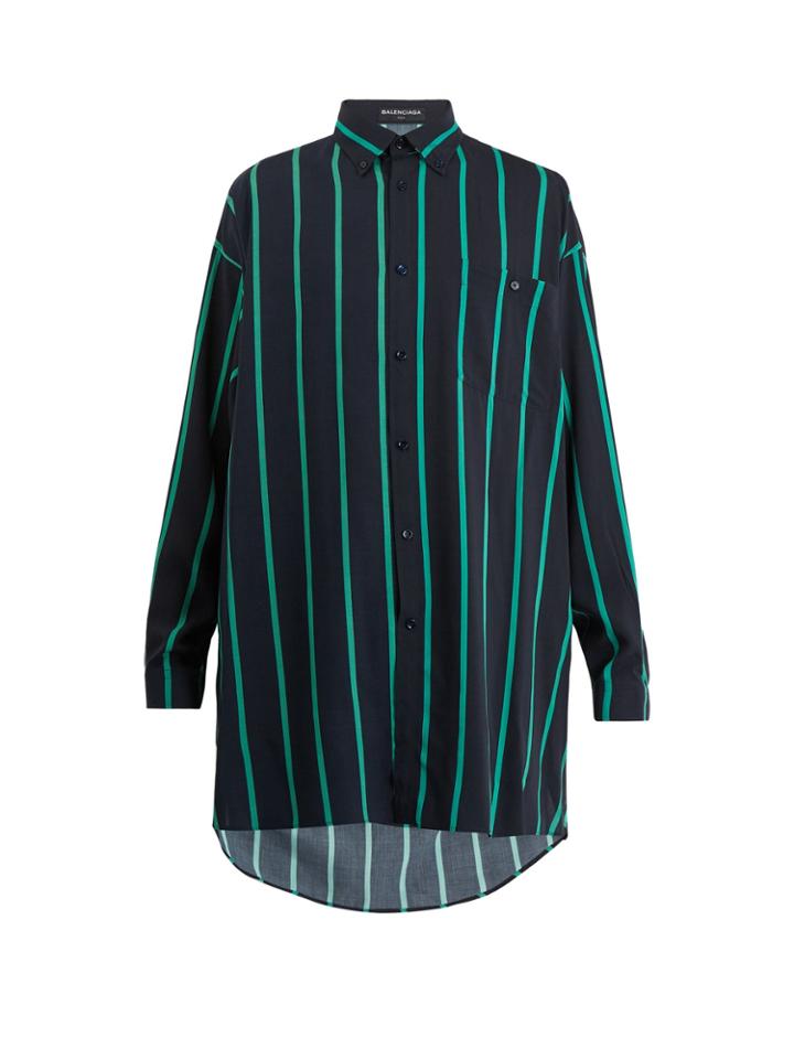 Balenciaga Oversized Striped Shirt