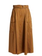 Nina Ricci Combat Faille Midi Skirt