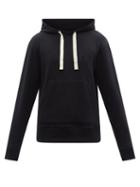 Jw Anderson - Logo-embroidered Cotton-jersey Hooded Sweatshirt - Mens - Black