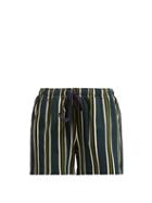 Matchesfashion.com On The Island - Sennen Striped Shorts - Womens - Green Stripe