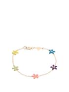 Alison Lou Diamond, Enamel & Yellow-gold Wildflower Bracelet