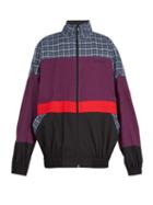 Matchesfashion.com Balenciaga - Zip Through Cotton Track Top - Mens - Blue