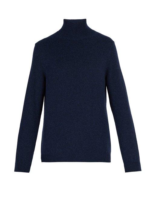 Matchesfashion.com Paul Smith - Roll Neck Wool Sweater - Mens - Blue