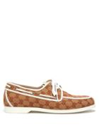 Matchesfashion.com Gucci - Original Gg Canvas Boat Shoes - Mens - Beige