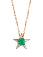 Matchesfashion.com Selim Mouzannar - Emerald, Diamond & Pink Gold Istanbul Necklace - Womens - Green