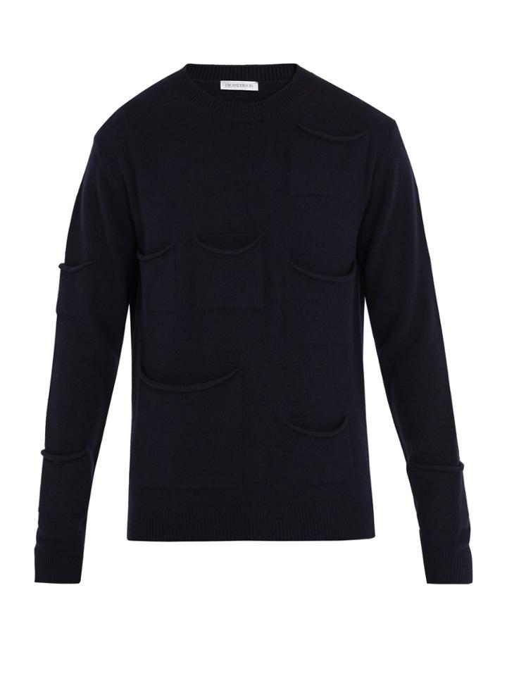 J.w.anderson Pocket-detail Wool-blend Sweater