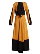 Proenza Schouler Panelled Tie-waist Crepe Dress
