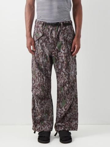 South2 West8 - Camouflage-print Cotton Trousers - Mens - Camouflage